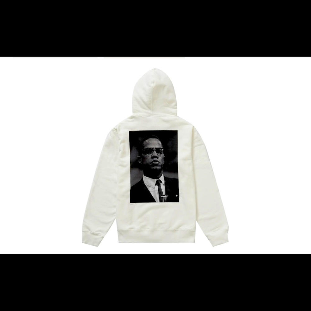 Supreme Roy DeCarava Malcolm X hooded sweatshirt size L. NWT